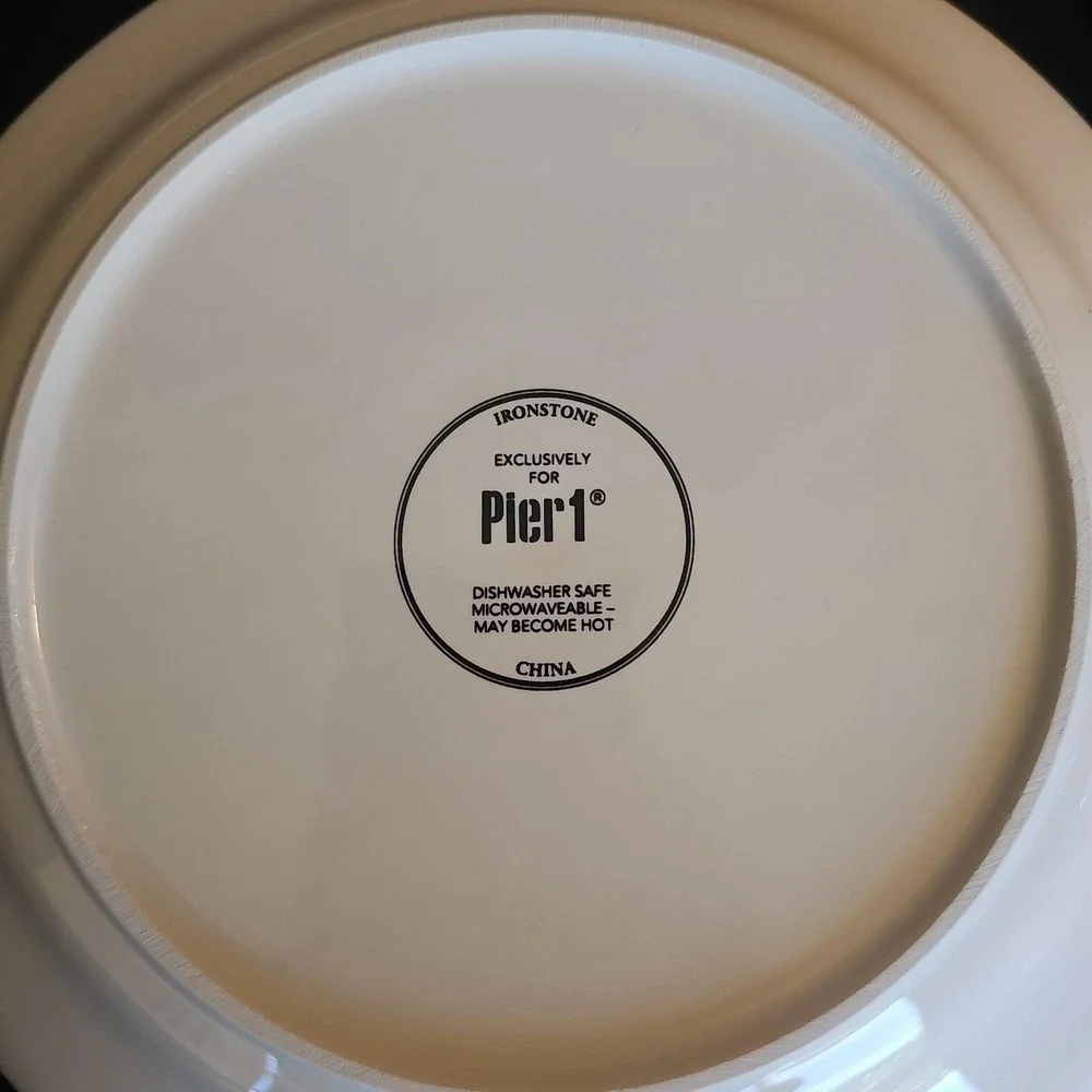 4 Assorted Pier 1 Winter Wonders Ironstone 8 3/4
